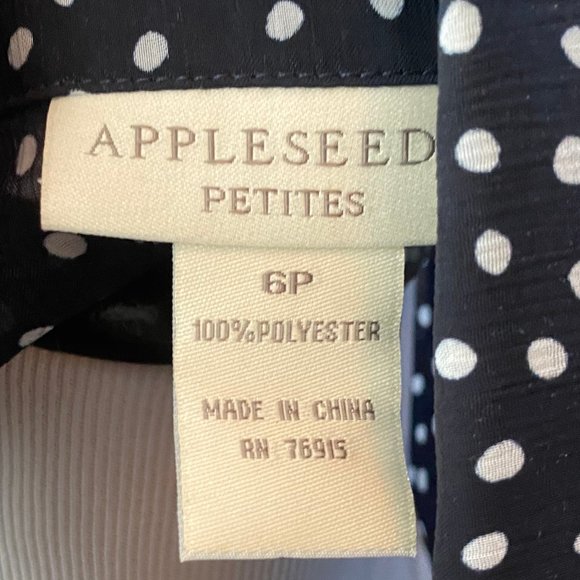 Appleseeds Dresses Appleseeds Navy Dress With White Polka Dots